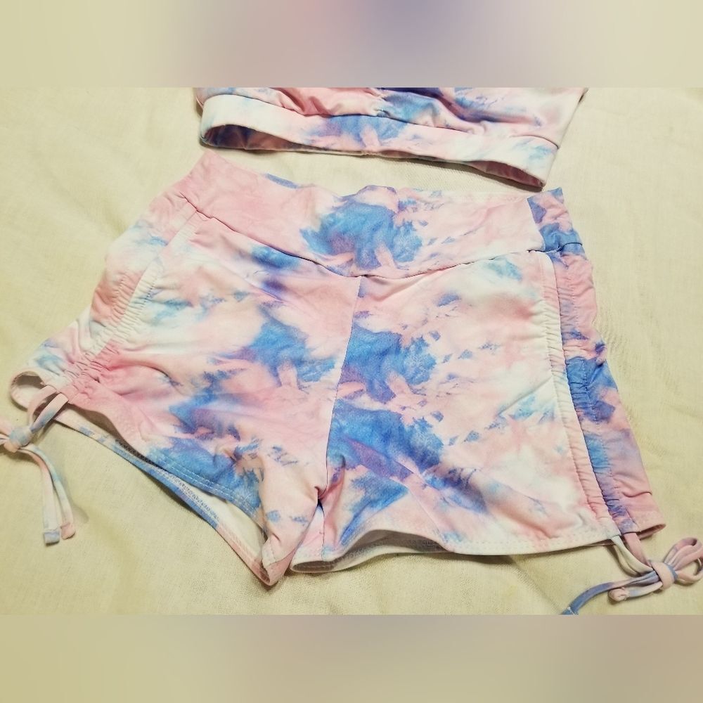 2 pc boyshort swim set. exercise gym beach sport volley ball Zumba yoga … - Picture 3 of 9